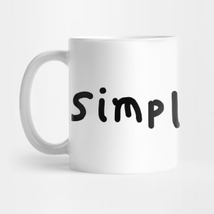 Simple text Mug